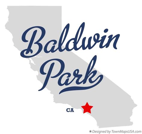 Map of Baldwin Park, CA, California