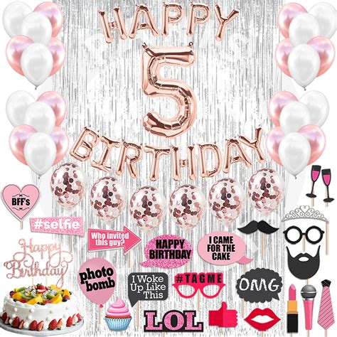 5th Birthday Decorations Birthday Party Supplies Five | Etsy