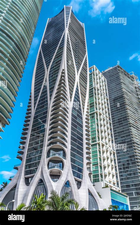 High Rise Apartment Buildings, Skyscrapers Downtown Miami Florida Stock Photo - Alamy