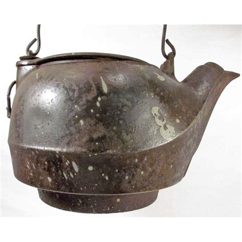 VINTAGE CAST IRON TEA KETTLE