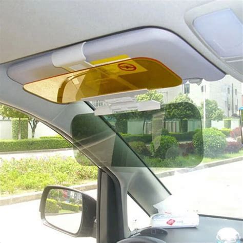 New Car Sunshade Day Night Sun Visor mirror Anti dazzle Clip on Driving ...