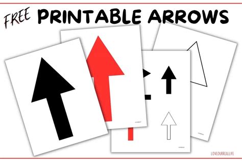 FREE Printable Arrow Signs - Directional Templates ⋆ Love Our Real Life