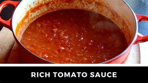 The best RICH TOMATO SAUCE recipe ever! - YouTube