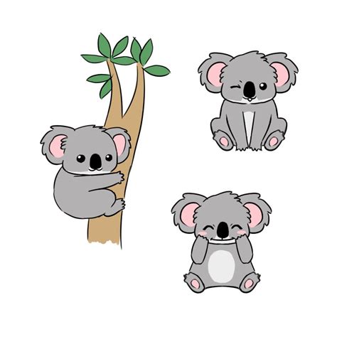 Draw a Cute Cartoon Koala