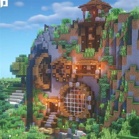 BigPog on Instagram: “Lovely hobbit holes mountain by @trixy.blox —————————... in 2021 ...