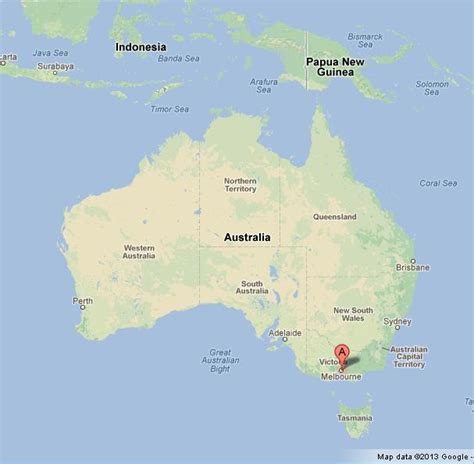 where is Melbourne on Map of Australia