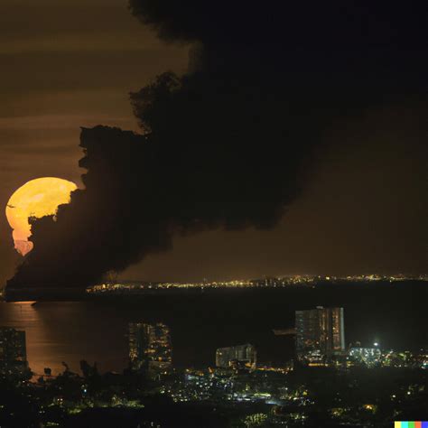 DALL·E 2023-07-07 21.06.39 - Moon over Miami massive fire … | Flickr