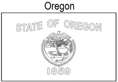 Geography Blog: Oregon State Flag Coloring Page