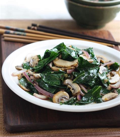 Stir-Fried Collard Greens with Mushrooms | Season with Spice