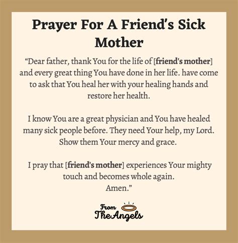 6 Healing Prayers For A Friend's Sick Mother To Get Well Soon