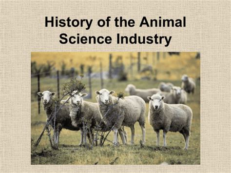 History of Animal Agriculture