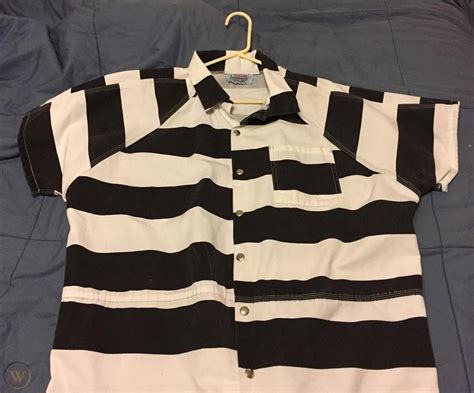 Black & White Striped Prison Inmate Jumpsuit Uniform w/ Handcuffs - Bob Barker | #1862158938