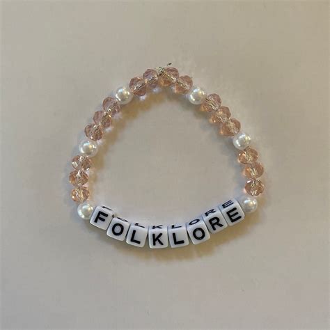 Folklore Evermore Taylor Swift Beaded Bracelet Set | Etsy
