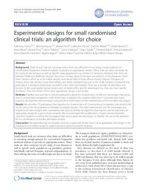 (PDF) Orphanet Journal of Rare Diseases | SOfia Louly - Academia.edu