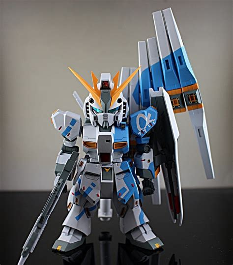 Custom Build: SD x HG nu Gundam (Kowloon arrange version) - Gundam Kits ...