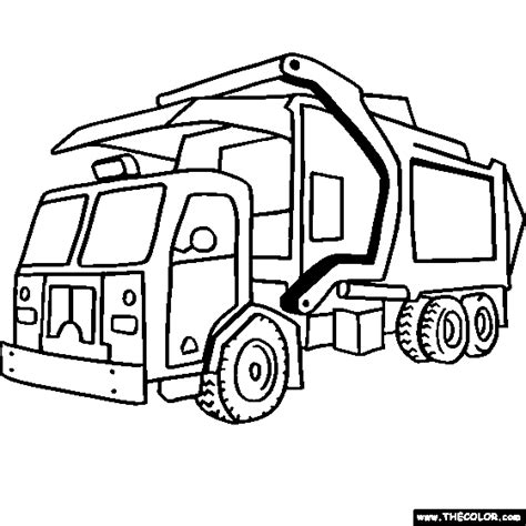 Garbage Truck Coloring Pages For Kids - Automotive News