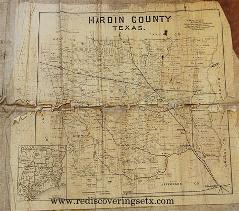 Hardin County map edit | Rediscovering Southeast Texas