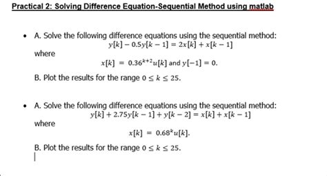 How To Solve A Difference Equation In Matlab - Tessshebaylo