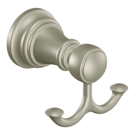 MOEN Voss Double Robe Hook in Brushed Nickel-YB5103BN - The Home Depot