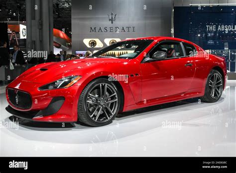 Maserati exhibit Maserati GranTurismo MC Centennial Edition at the 2015 ...