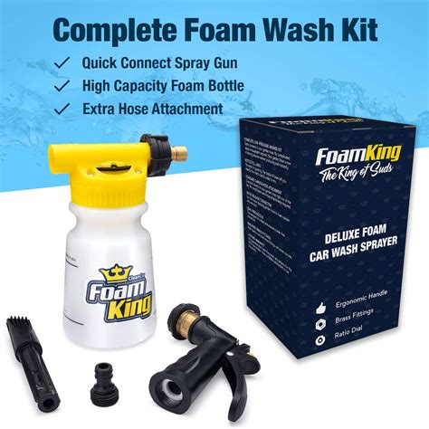 Foam King - The King of Suds - Deluxe Car Wash Sprayer - Car Foam Gun - Suds Maker - Buy Online ...