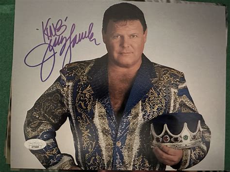 Jerry "The King" Lawler signed 8x10 photo - sports collectibles and memorabilia