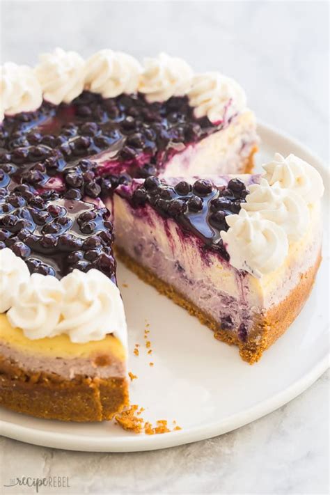 Perfect Blueberry Cheesecake - made easier! [VIDEO] - The Recipe Rebel