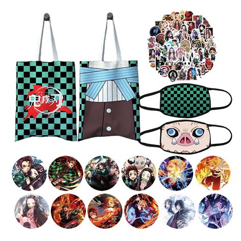 Demon Slayer Merch Anime Merch Set for Fans Demon Slayer Gift Set 1 ...