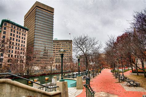 Providence rhode island skyline on a cloudy gloomy day 2924028 Stock ...