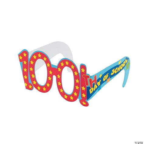 100th Day of School Cardboard Glasses | Oriental Trading