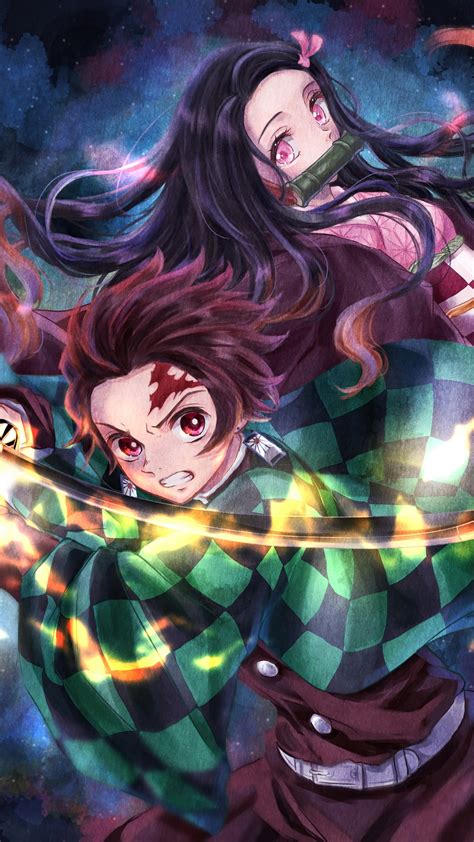 Nezuko Kamado, Tanjiro Kamado, Demon Slayer Kimetsu no Yaiba, Anime ...