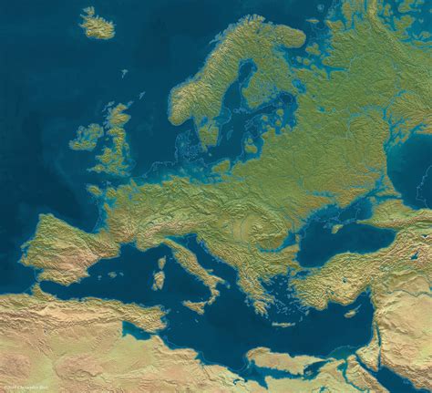 Political map of Europe, 2100