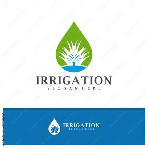 Irrigation logo design vector, Creative Irrigation logo concepts ...