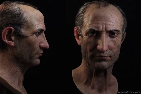 Lifelike reconstruction of Julius Caesar's face, based on his Vatican ...