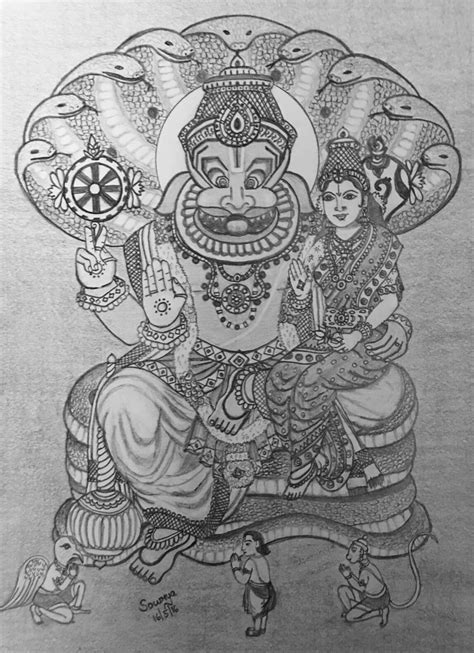 Narasimha Jayanthi Special – Marvelous Drawing!! – Sage of Kanchi