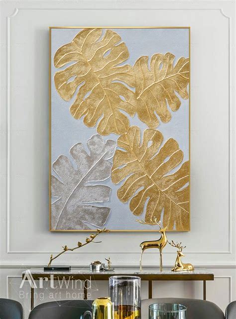 Gold Leaf Paint Canvas | Home and Garden Reference