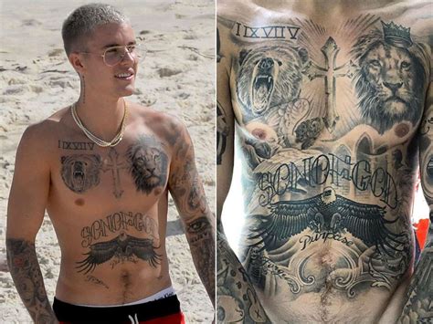 Justin Bieber Spent Over 100 Hours Getting Entire Chest Tattooed