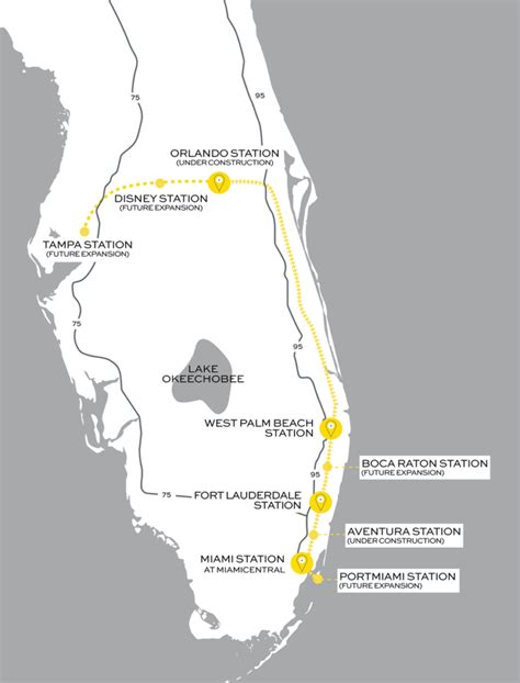 Florida Brightline Train Map | Wells Printable Map