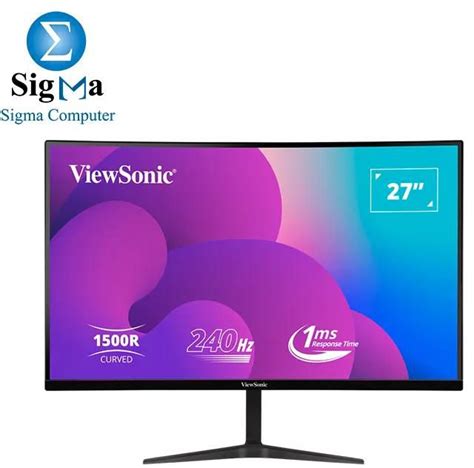 ViewSonic 27-inch VX2719 FHD VA 1ms 240Hz Curved Gaming Monitor ...