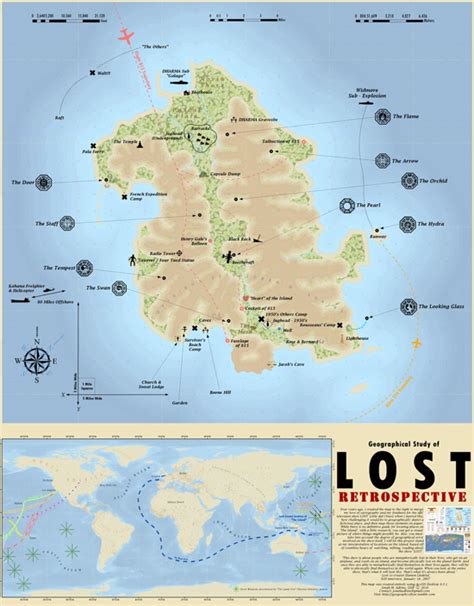 Map of LOST Island