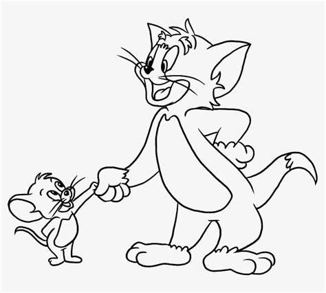 Coloring Pages Tom And Jerry - Tom And Jerry Diagram Transparent PNG ...