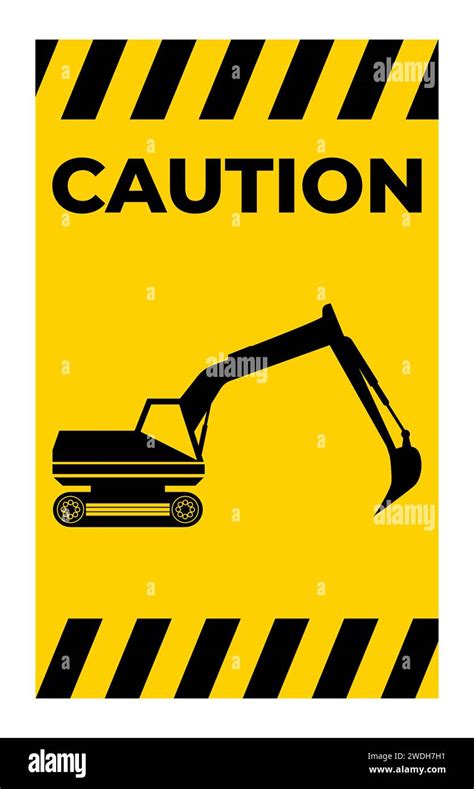 Construction Area Sign Caution Stock Vector Image & Art - Alamy