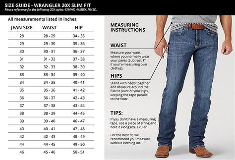 Jean Size Measurement Chart | Images and Photos finder