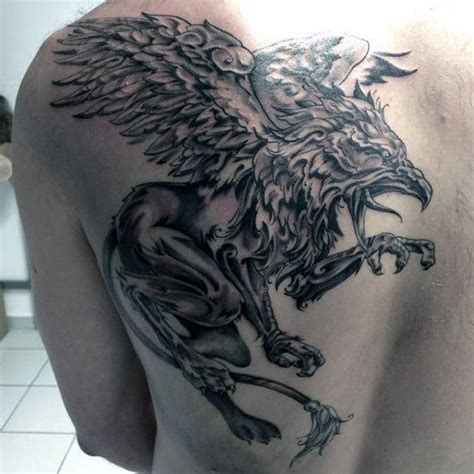 70 Griffin Tattoo Designs For Men - Mythological Creature Ideas