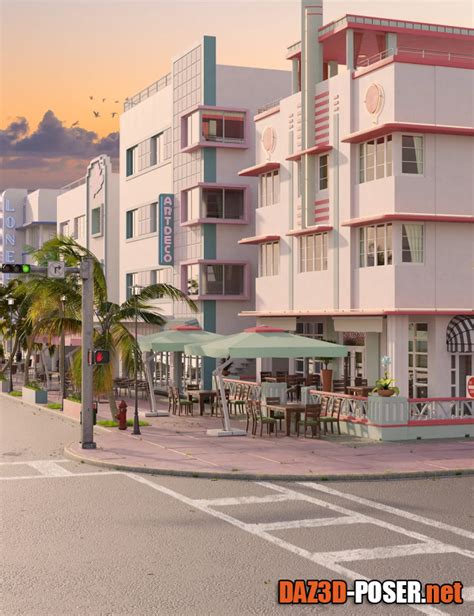 Miami Beach Art Deco » DAZ 3D - Poser free download