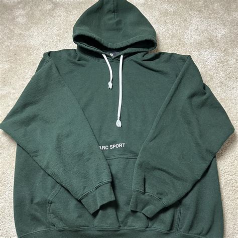 Men's Green and Pink Hoodie | Depop