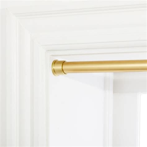 Inside Mount Curtain Rod - Antique Brass | west elm United Kingdom