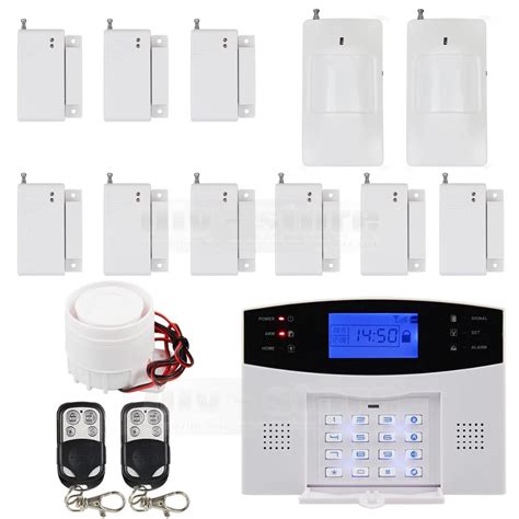 DIYSECUR Wireless&Wired GSM Home Security Burglar Alarm System with SOS ...