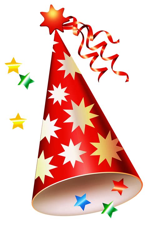 Party hat Birthday Clip art - Red Party Hat Transparent PNG Clipart png ...