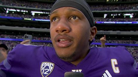 Michael Penix Jr. emotional after Washington’s dramatic win vs. Oregon ...